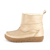 Online Exclusive Outlet Ukumangala : Ladies 100% Wool-Lined Leather Short Boot in Gravel Vintage