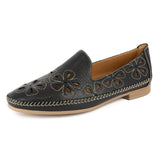 Balulekile : Ladies Leather Shoe in Black Cayak