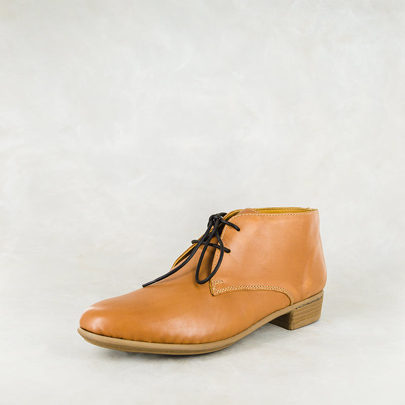 Online Exclusive Outlet Sizayo : Ladies Leather Pixie Boot in Hazel Relaxa