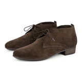 Ukweqa : Ladies Suede Shoe in Choc Madrid