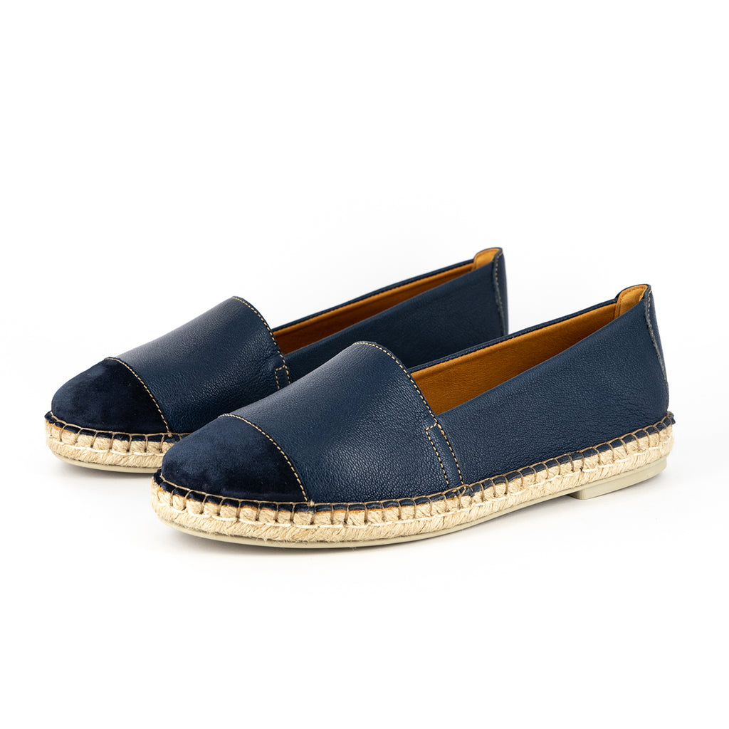 Ladies navy blue on sale espadrilles