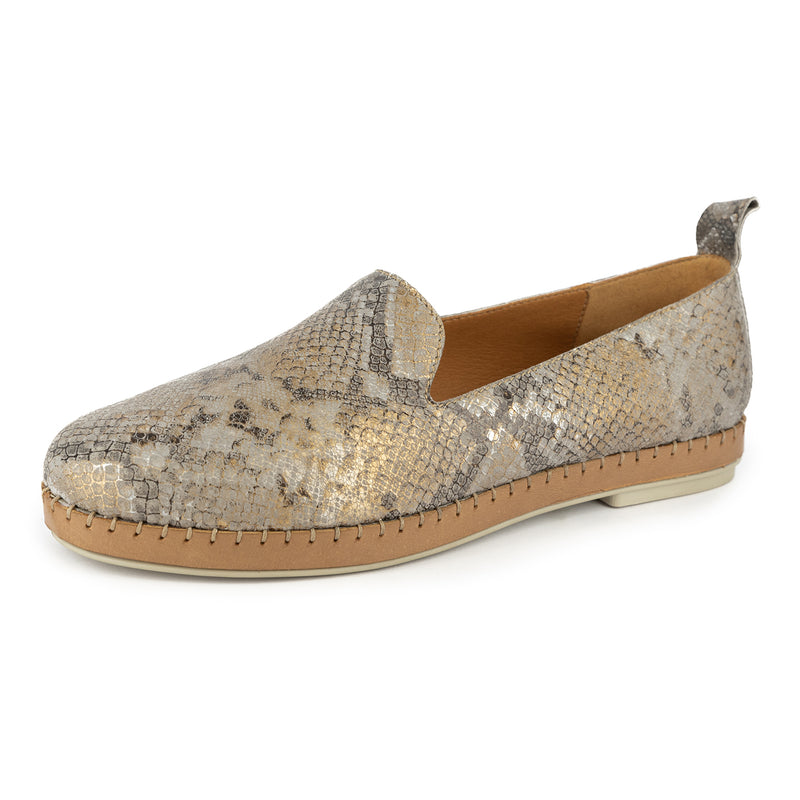 Solwezi : Ladies Leather Shoe in Opal Rockafella – Tsonga