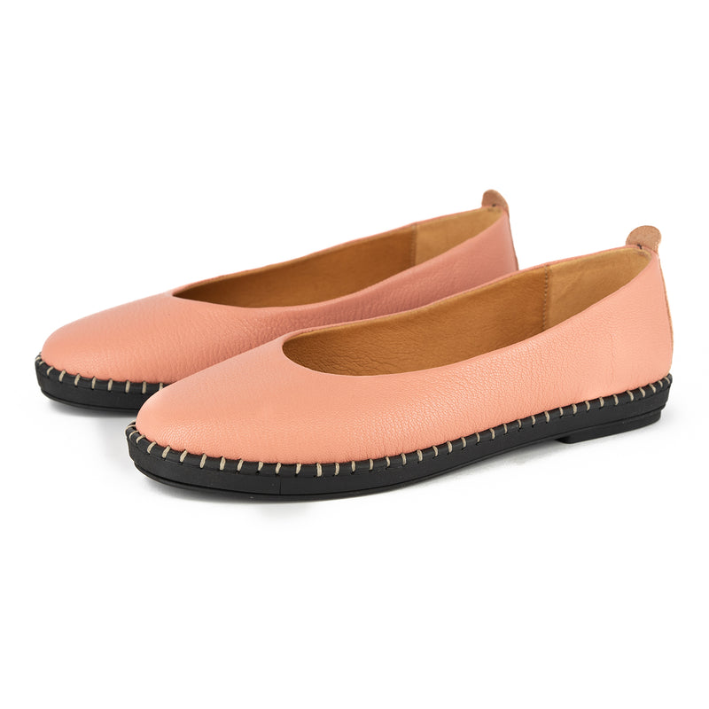 Limited Edition Imthetho : Ladies Leather Shoe in Papaya Cayak