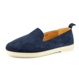 Induduzo : Ladies Leather Shoe in Navy Velour