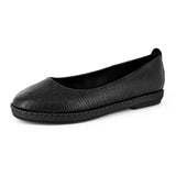 Imthetho : Ladies Leather Shoe in Black Cayak