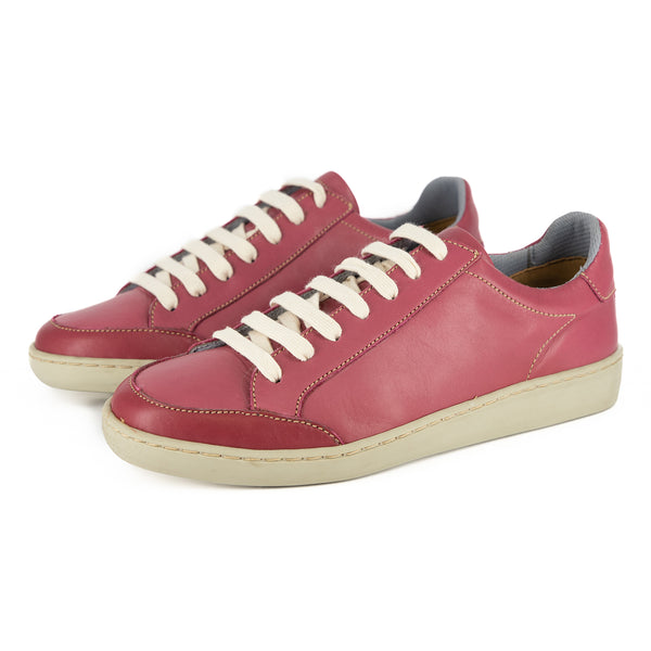 Limited Edition Isahluko : Ladies Leather Sneaker in Hot Pink Relaxa