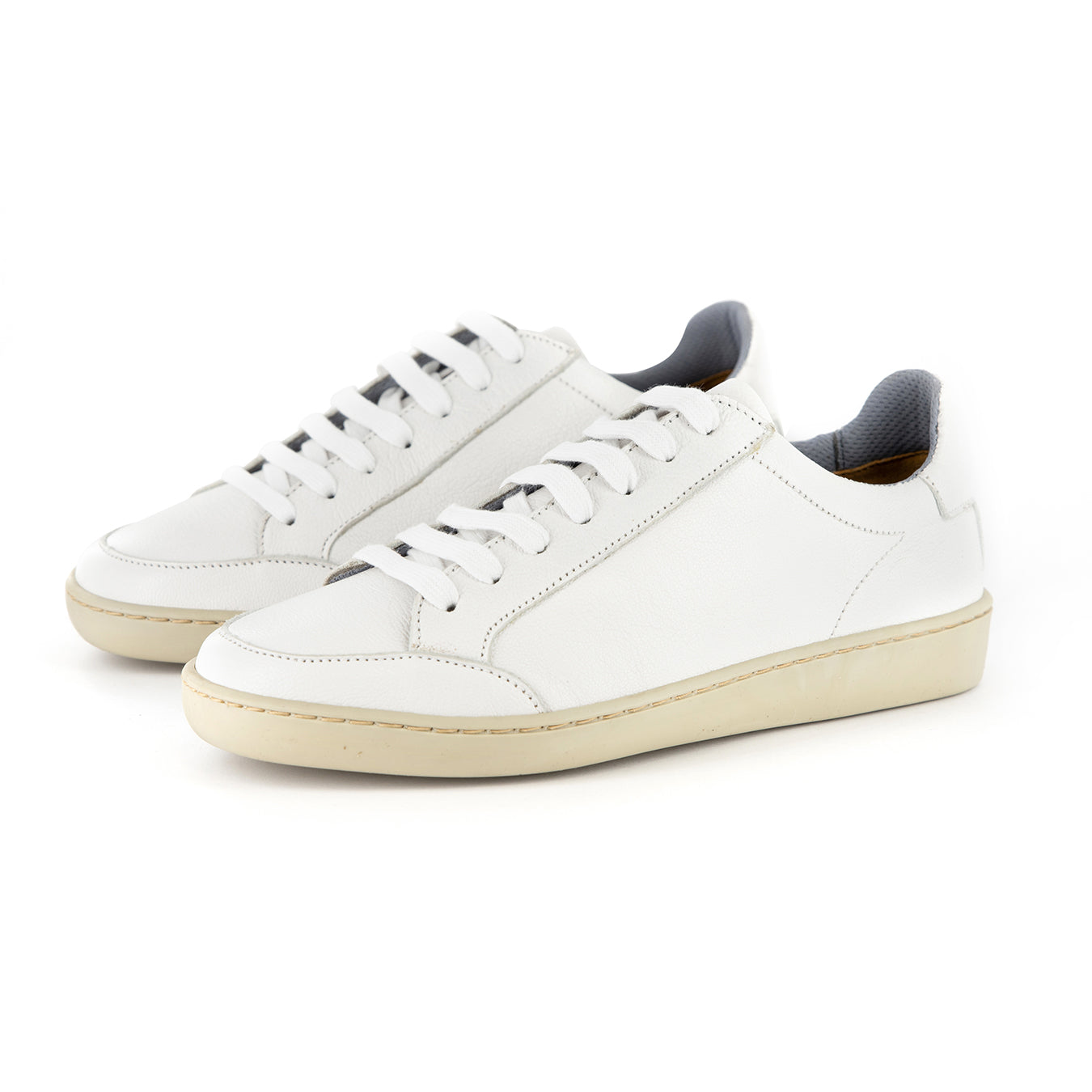 Isahluko : Ladies Leather Sneaker in White Cayak – Tsonga