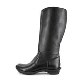 Vutha : Ladies Leather Mid-Calf Boot in Black Relaxa