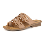 Isivinia : Ladies Leather Sandal in Timber Cayak