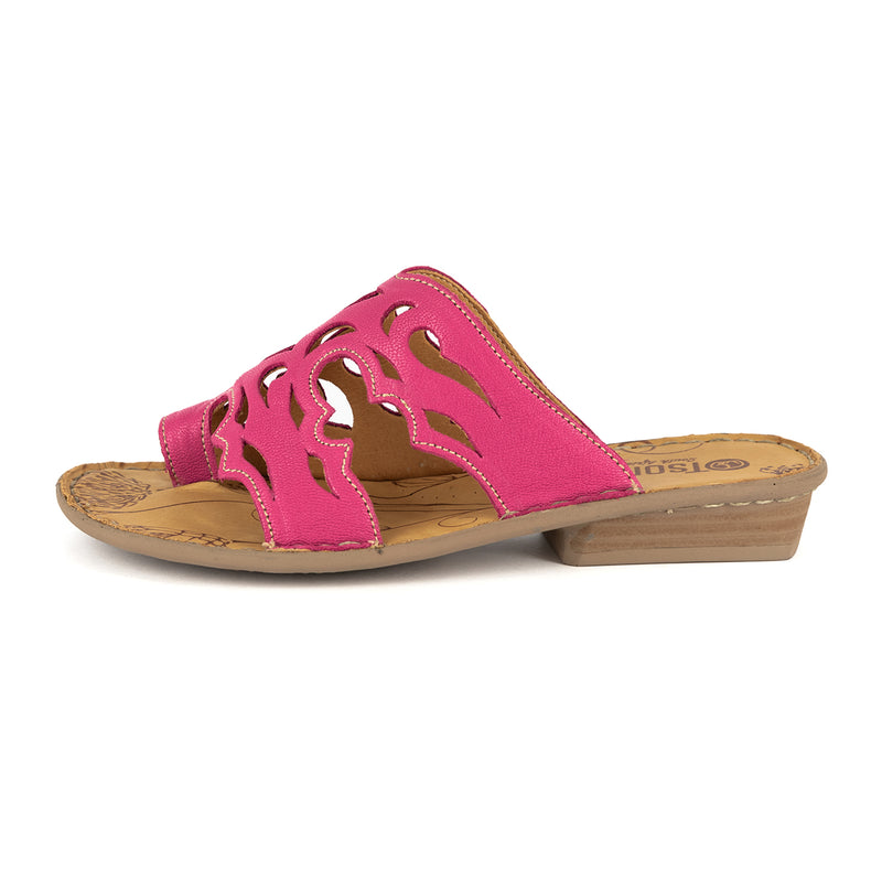 Isivinia : Ladies Leather Sandal in Aurora Cayak