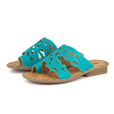 Isivinia : Ladies Leather Sandal in Tiffany Cayak