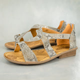 Namadwala : Ladies Leather Sandal in Opal Rockafella