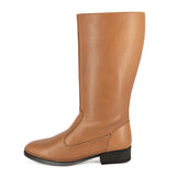 Motopi : Ladies Leather Mid-Calf Boot in Hazel Relaxa