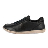 Kwaru : Ladies Leather Sneaker in Black Cayak & Black Spirit