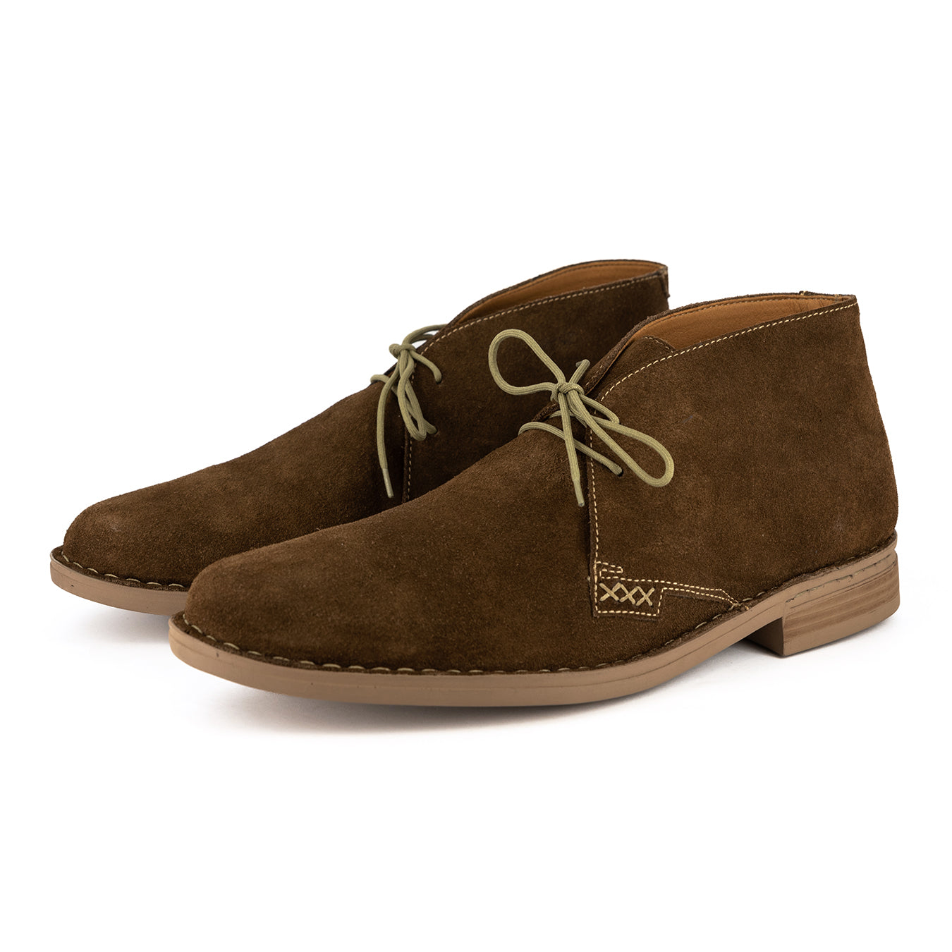 Ncenga : Mens Leather Desert Boot in Taupe Suede – Tsonga