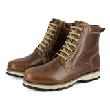 Zibonele : Mens Lace-Up Boot in Brown Carvano