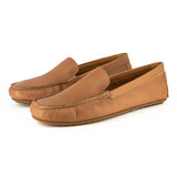 Kwanele : Mens Leather Moccasin in Hazel Relaxa