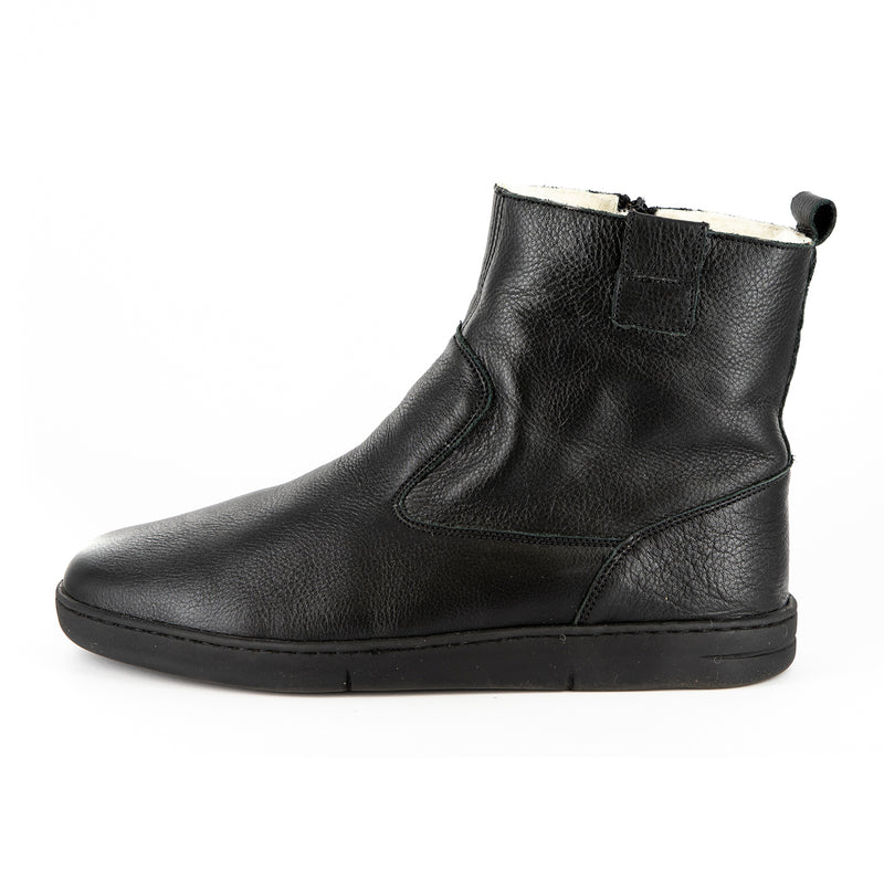Nomango : Men's Leather 100% Wool-Lined Boots in Black Delta – Tsonga