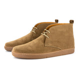 Iqhawe : Men's Leather Lace-Up Boots in Donkey Madrid
