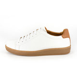 Isifiso : Men's Leather Sneaker in White Cayak