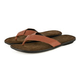 Umhlanga : Mens Leather Tslops Sandal in Suede Cayak