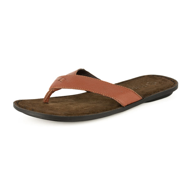Umhlanga : Mens Leather Tslops Sandal in Suede Cayak