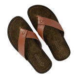 Umhlanga : Mens Leather Tslops Sandal in Suede Cayak