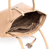Azetha : Ladies Leather Shopper Handbag in Gravel Vintage
