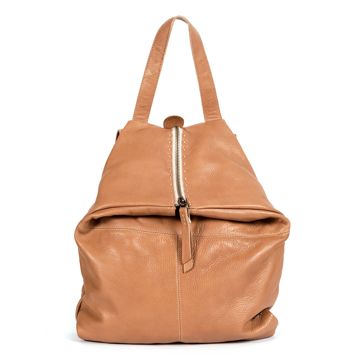 Ncumisa Leather Backpack in Tan Vintage