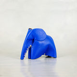 Parva : Small Elephant Family Accessory in Blue Leather