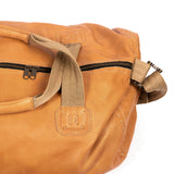Weekender : Leather Travel Bag in Tan Vintage
